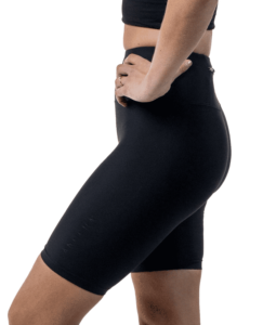 La Rocha Shaping Sportswear Black Calla short with high waist